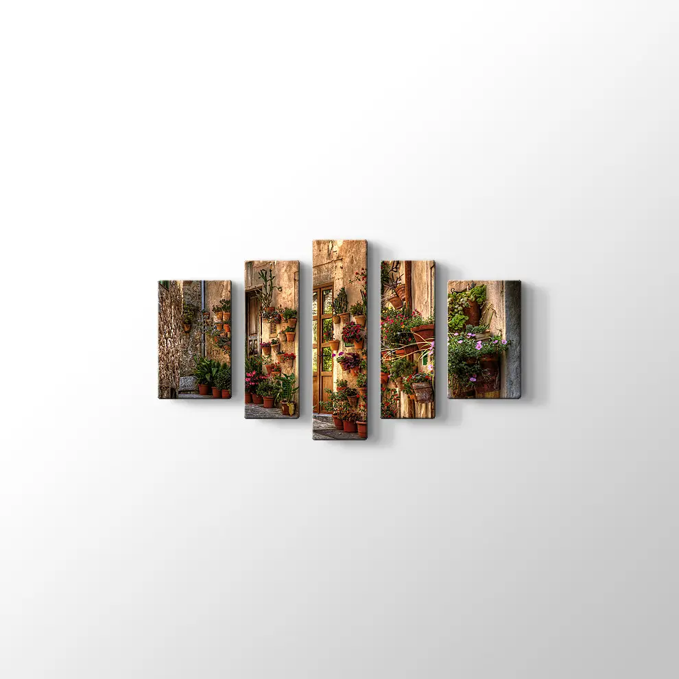 Valldemossa Mayorka Sokaları Kanvas Tablo