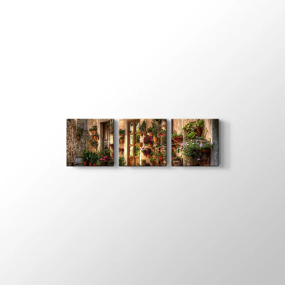 Valldemossa Mayorka Sokaları Kanvas Tablo