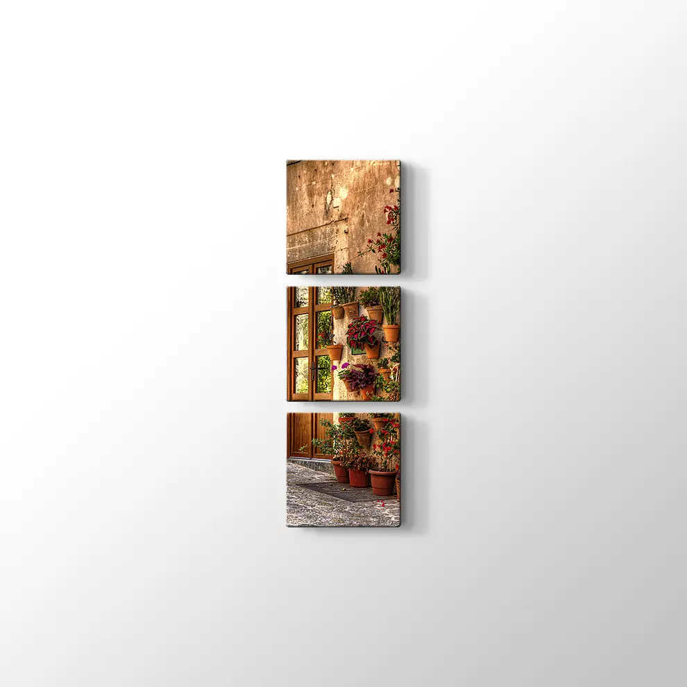 Valldemossa Mayorka Sokaları Kanvas Tablo