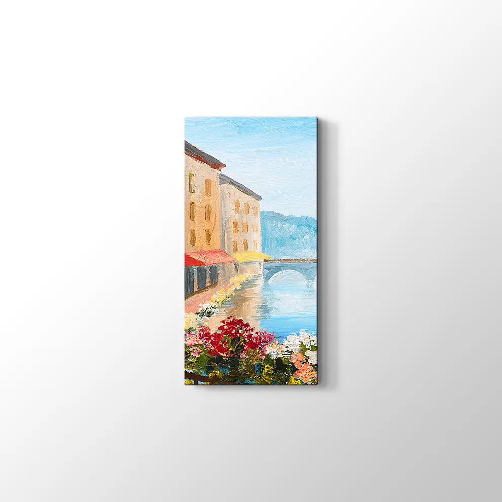 Venedik Kanal Manzarası Kanvas Tablo