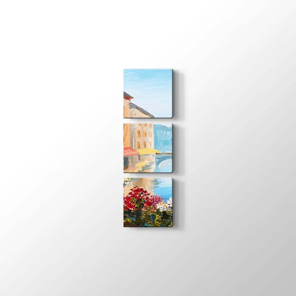 Venedik Kanal Manzarası Kanvas Tablo