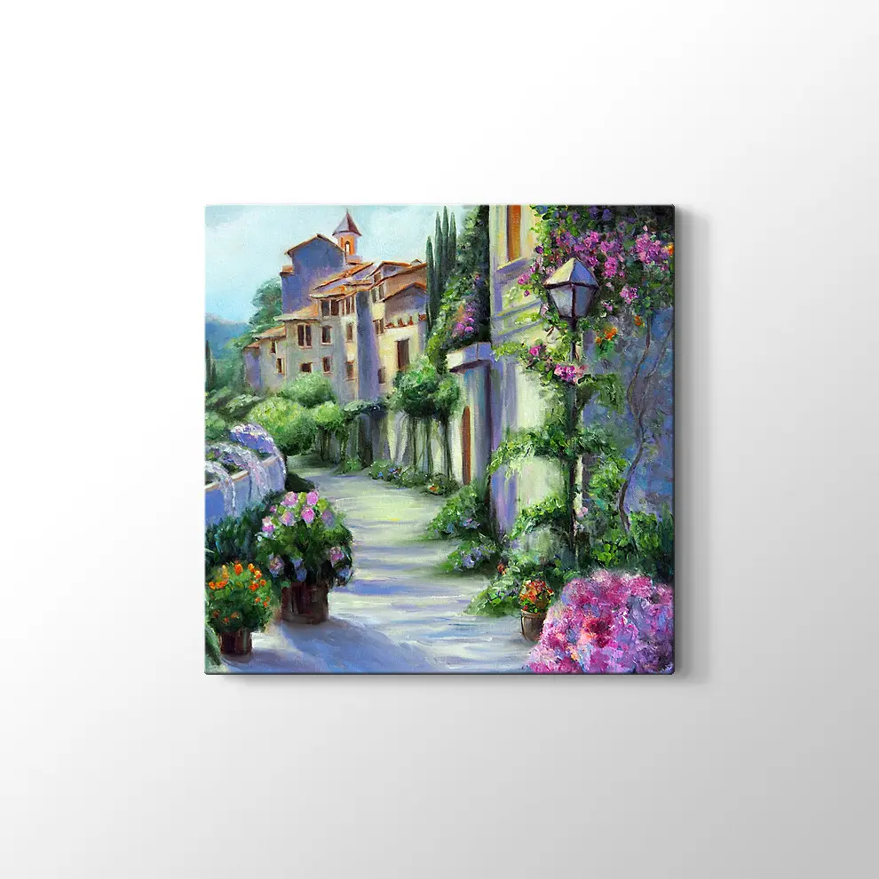 Bodrum Sokakları Kanvas Tablo