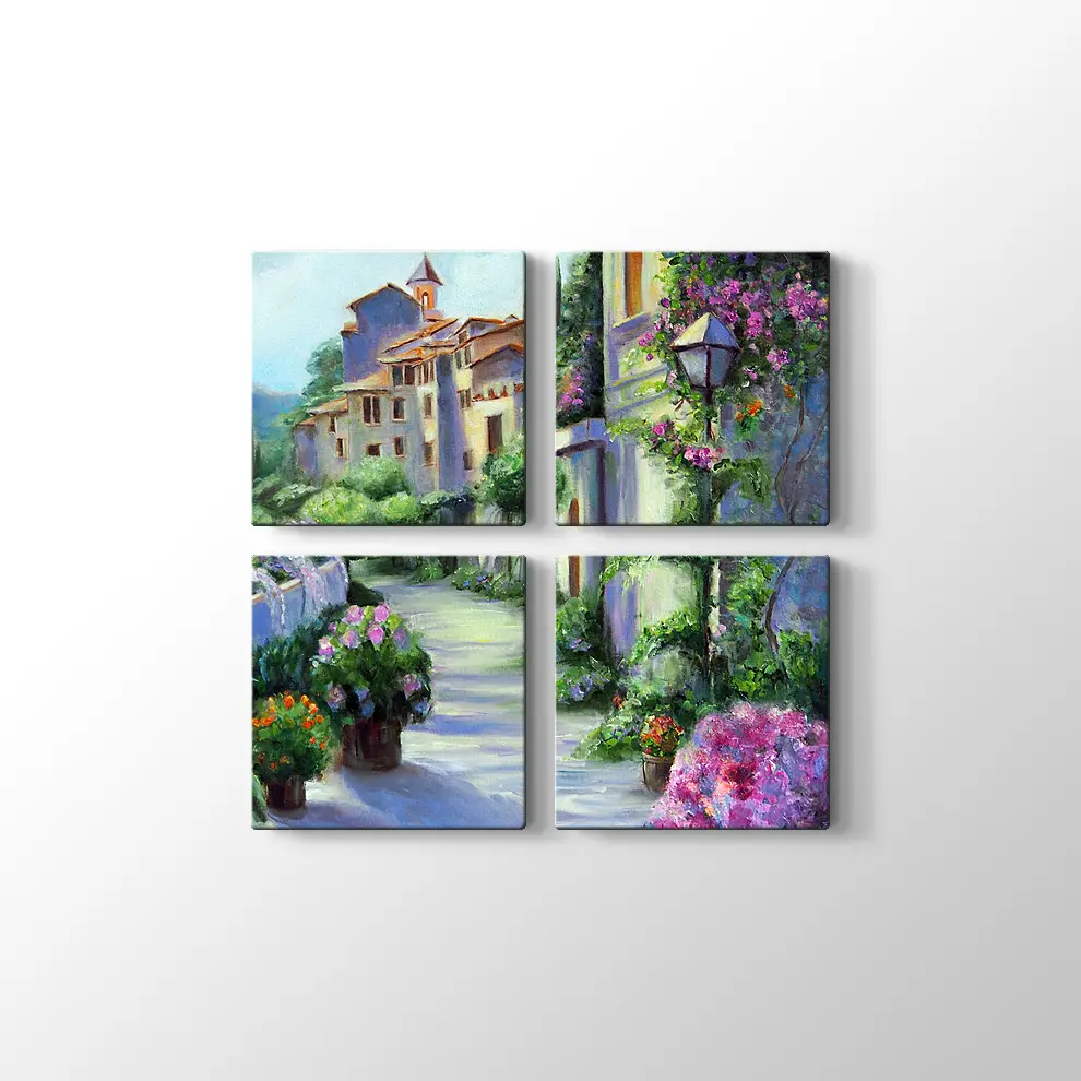 Bodrum Sokakları Kanvas Tablo