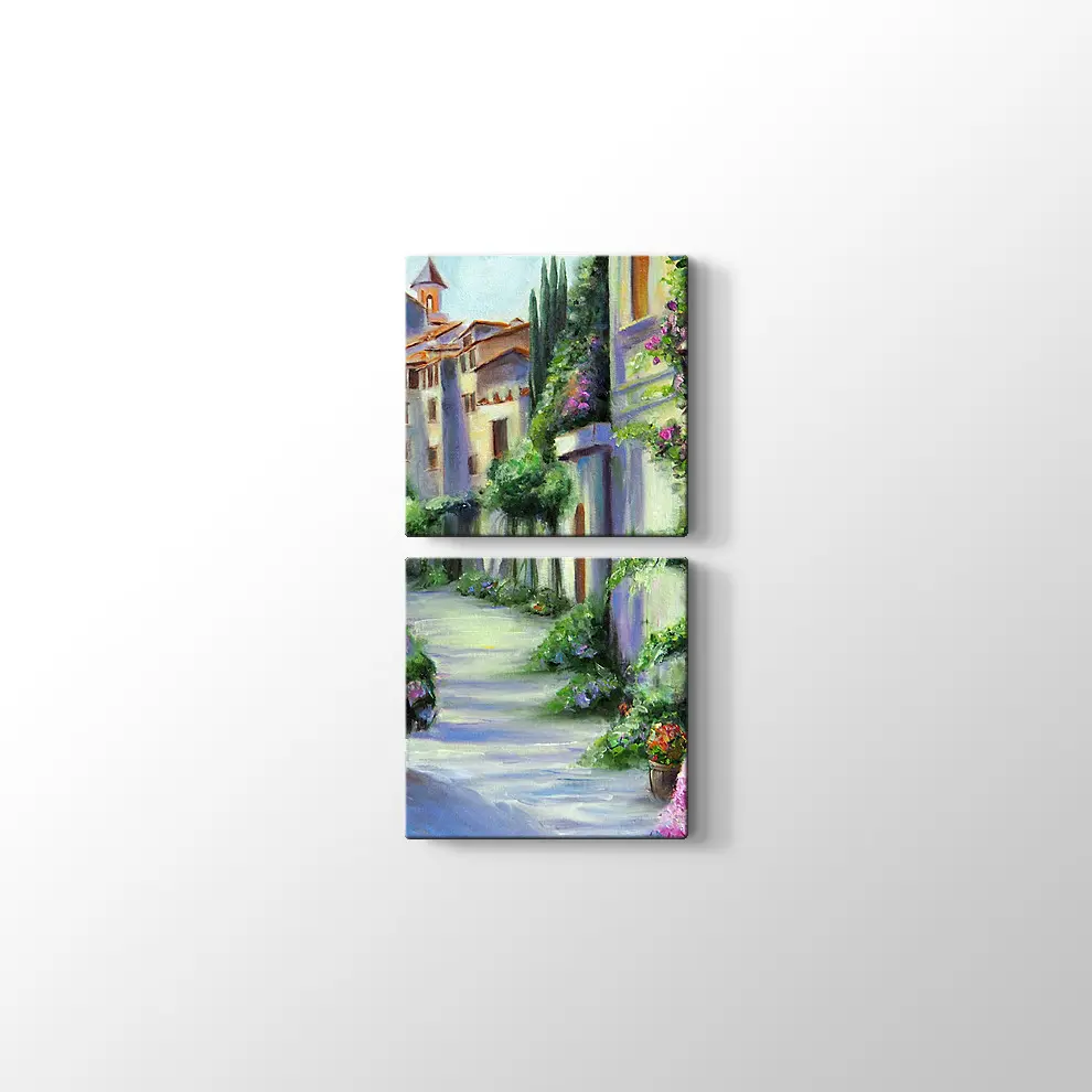 Bodrum Sokakları Kanvas Tablo