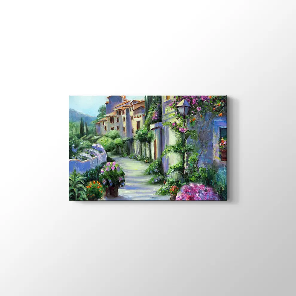 Bodrum Sokakları Kanvas Tablo