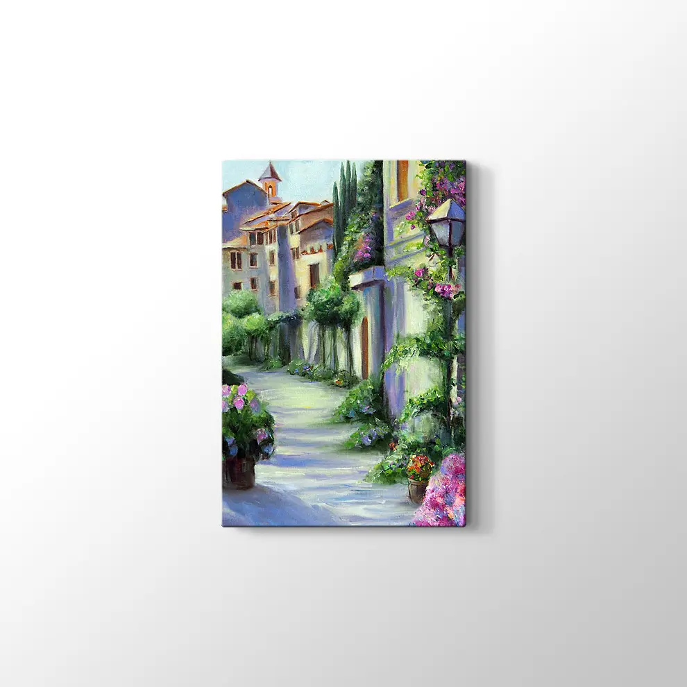 Bodrum Sokakları Kanvas Tablo