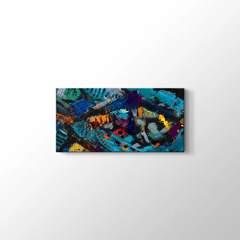 Sanatsal Gece ve Kırsal Kanvas Tablo