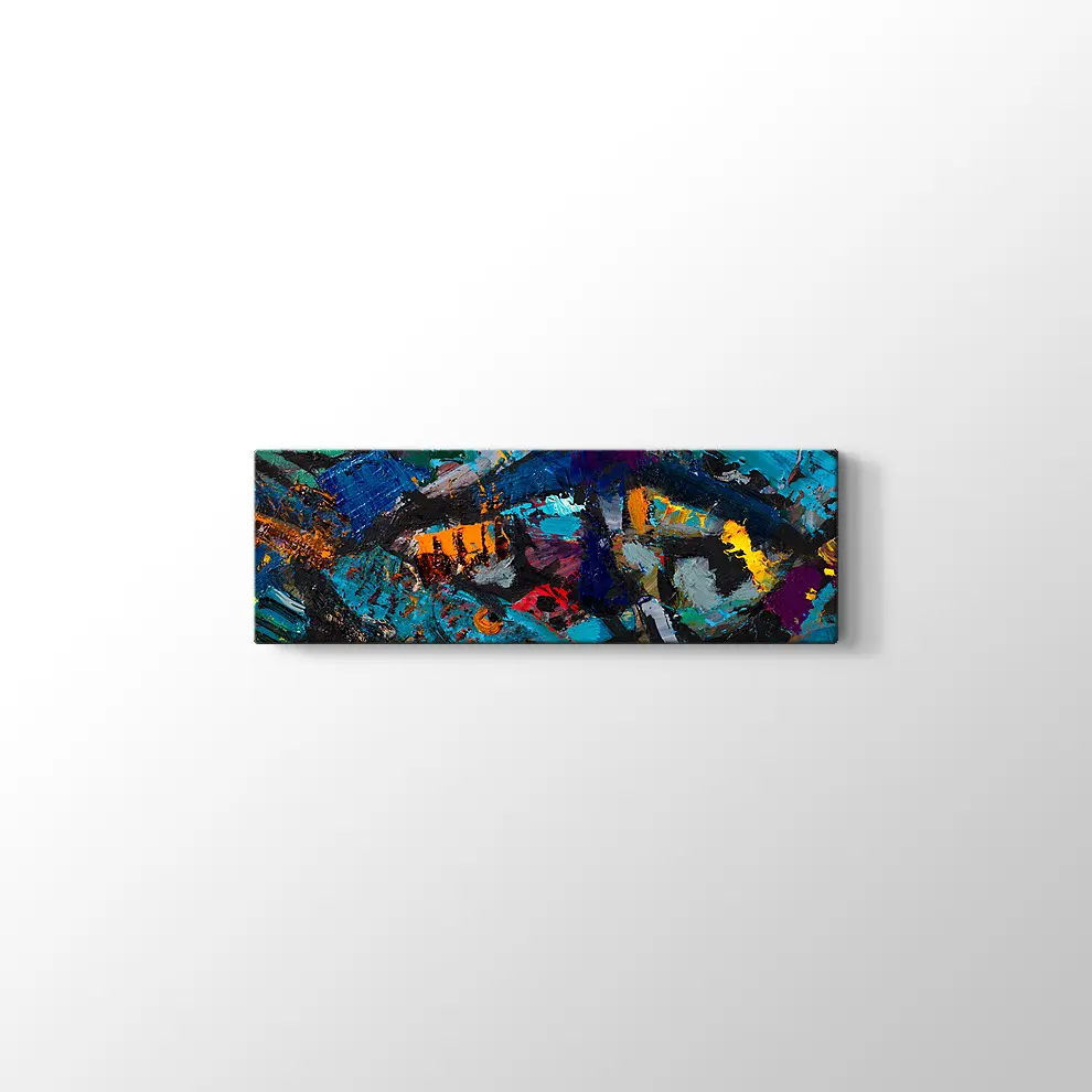 Sanatsal Gece ve Kırsal Kanvas Tablo