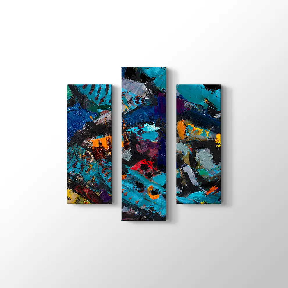 Sanatsal Gece ve Kırsal Kanvas Tablo