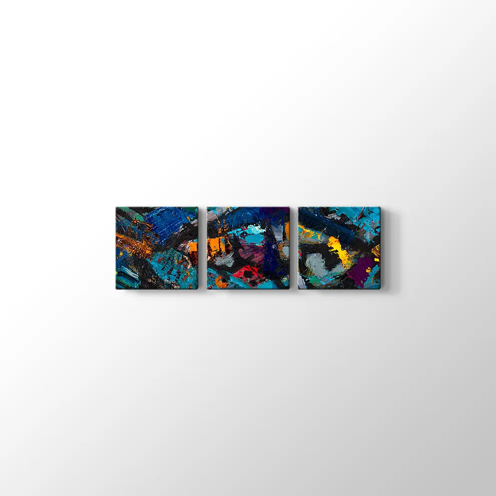 Sanatsal Gece ve Kırsal Kanvas Tablo