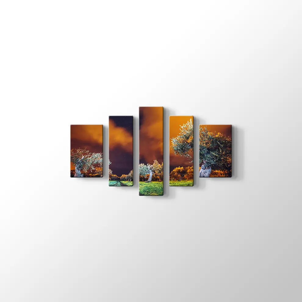 Sicilya Adası Bahçeleri Kanvas Tablo