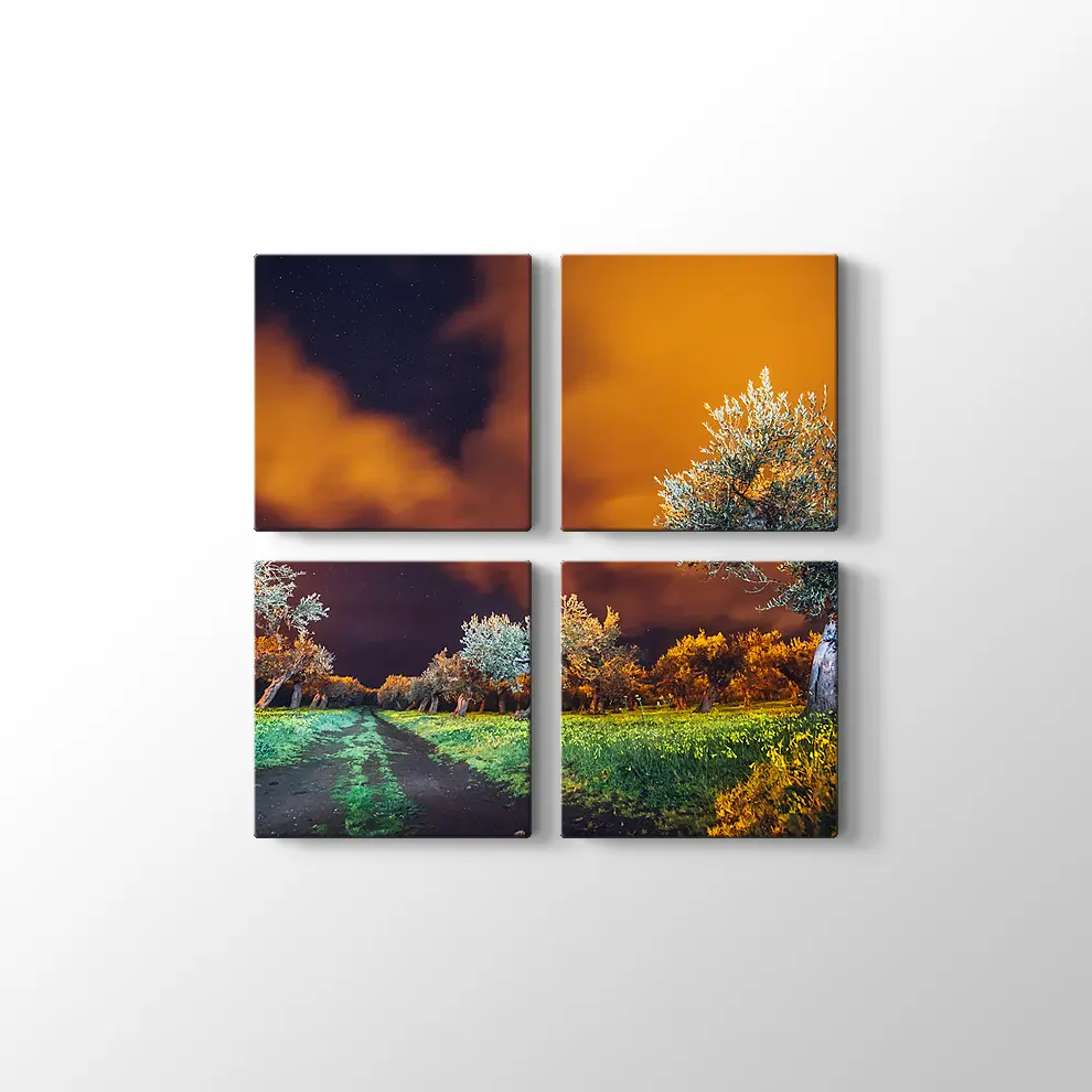 Sicilya Adası Bahçeleri Kanvas Tablo