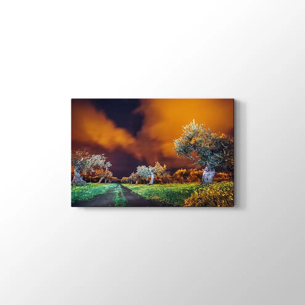 Sicilya Adası Bahçeleri Kanvas Tablo