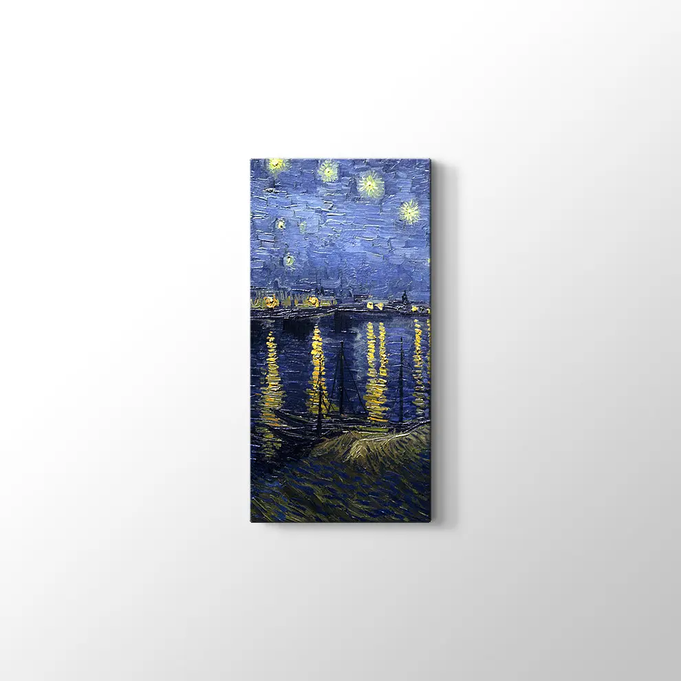 Rhone Üzerinde Yıldızlı Gece Kanvas Tablo