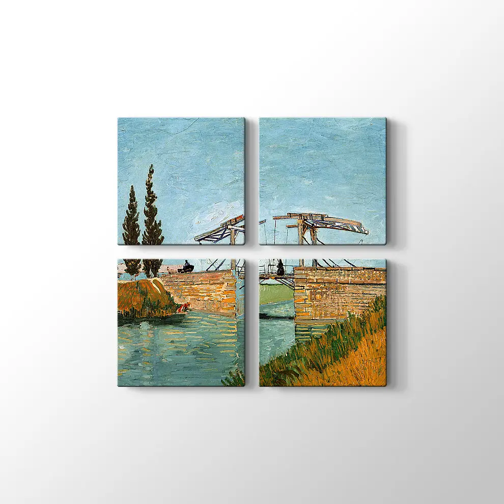 Van Gogh Köprüdeki Adam Kanvas Tablo