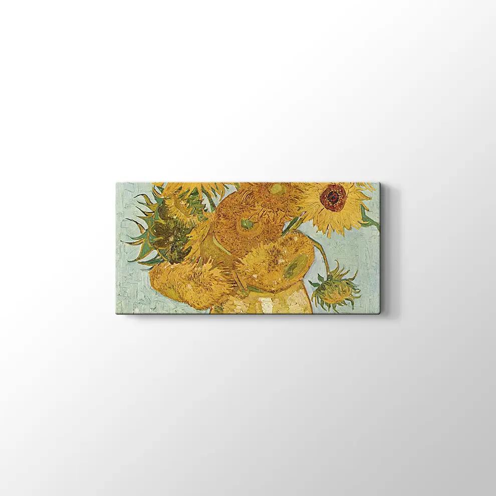Van Gogh Vazoda Ayçiçekleri Kanvas Tablo