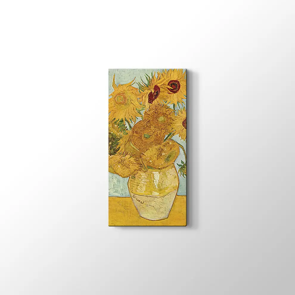 Van Gogh Vazoda Ayçiçekleri Kanvas Tablo