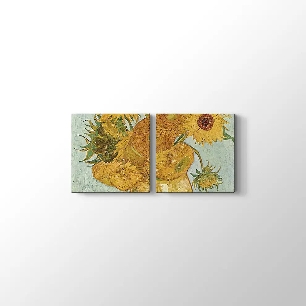 Van Gogh Vazoda Ayçiçekleri Kanvas Tablo