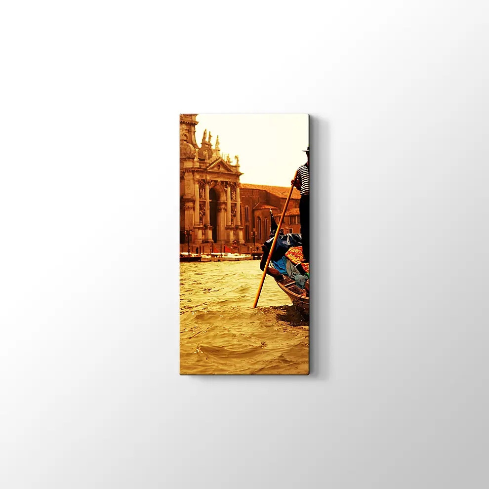 Venedik Gondol Yolculuğu Kanvas Tablo
