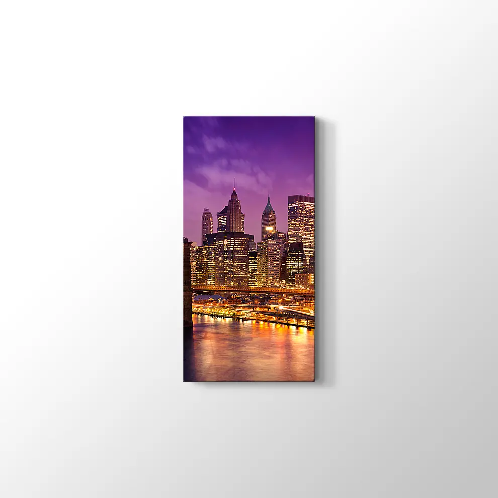 New York Şehir Merkezinin Manzarası Kanvas Tablo