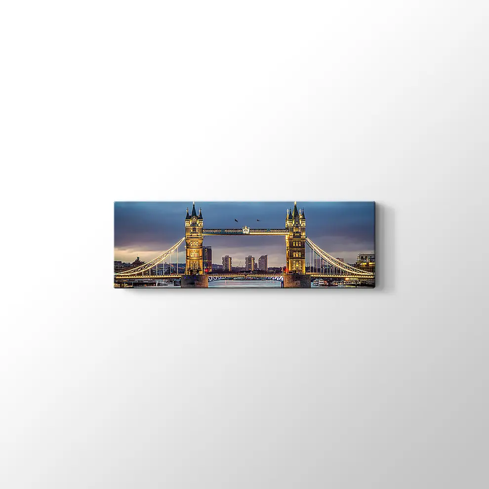 Günbatımı Tower Bridge Kanvas Tablo
