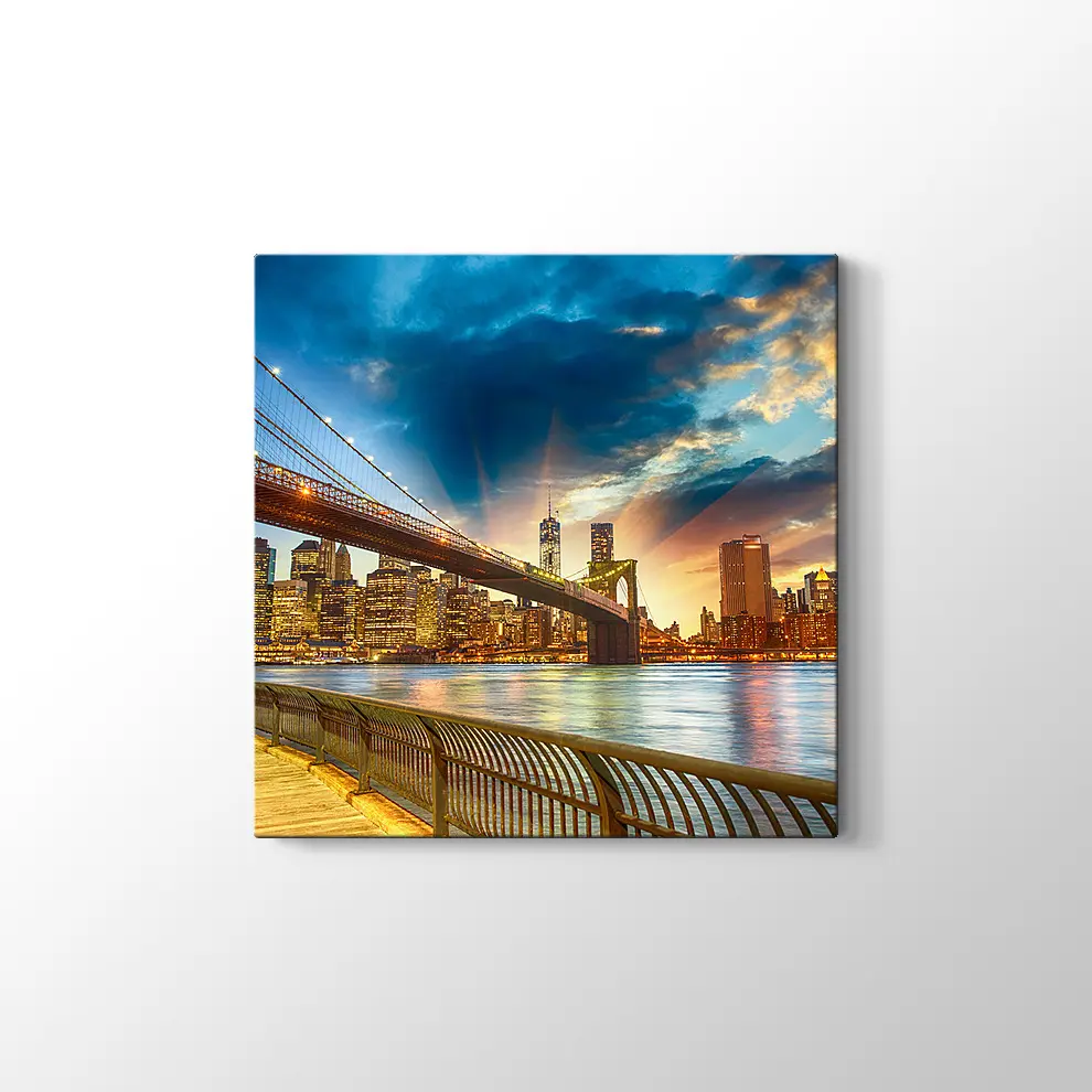 Manhattan Gün Batımı Kanvas Tablo