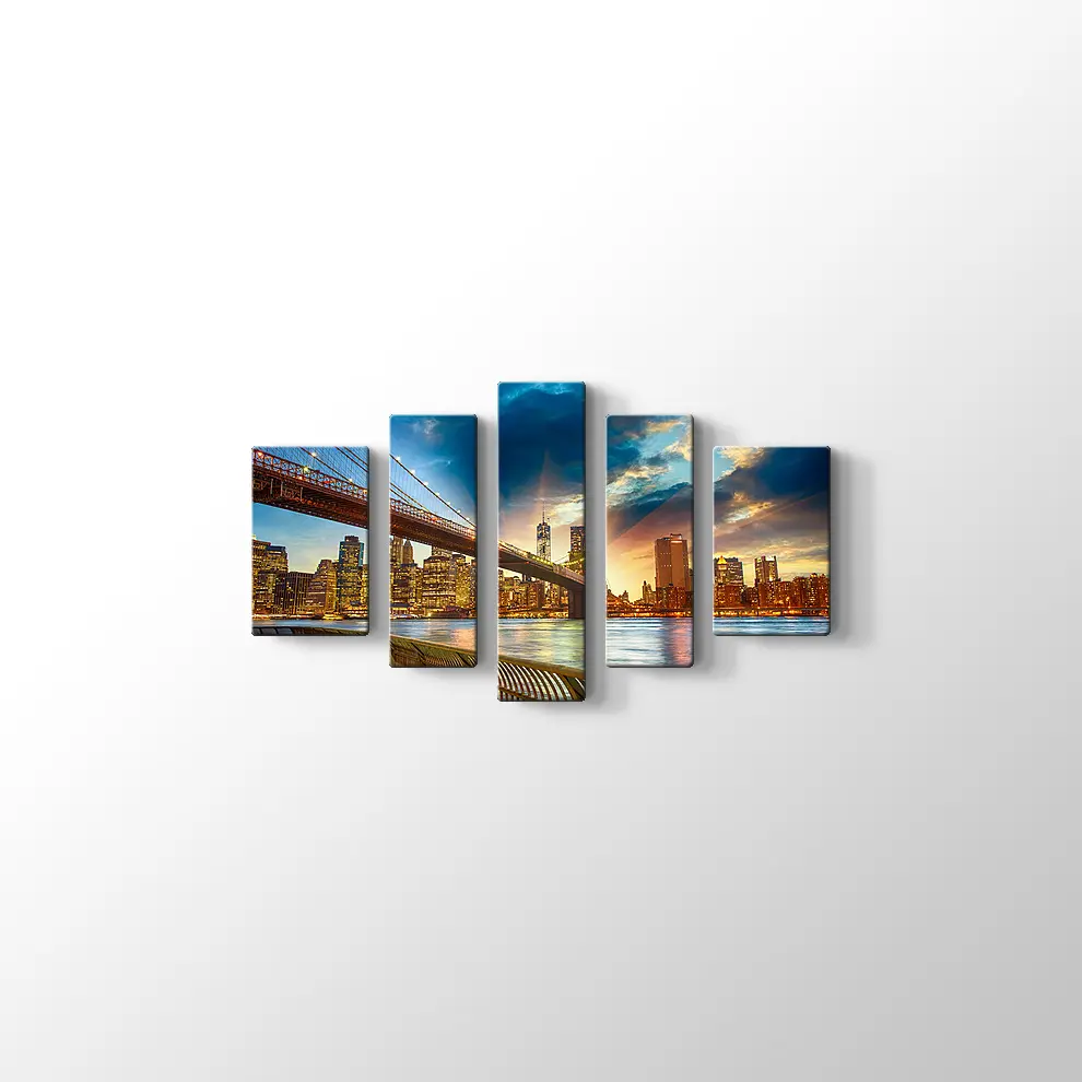 Manhattan Gün Batımı Kanvas Tablo