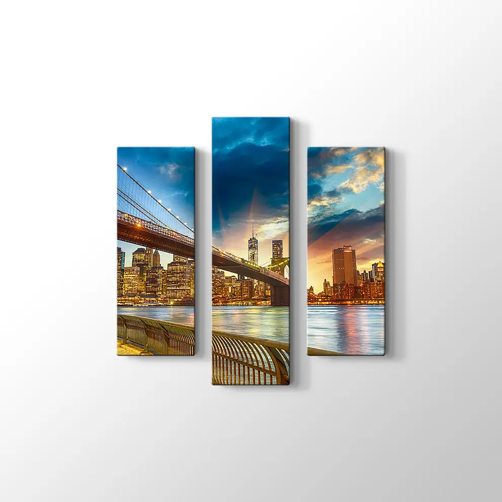 Manhattan Gün Batımı Kanvas Tablo