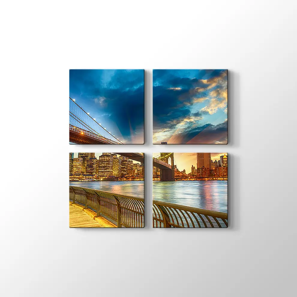 Manhattan Gün Batımı Kanvas Tablo