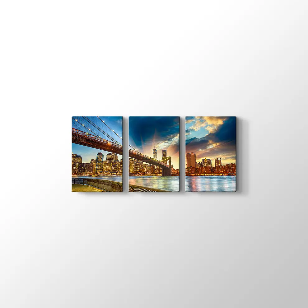 Manhattan Gün Batımı Kanvas Tablo