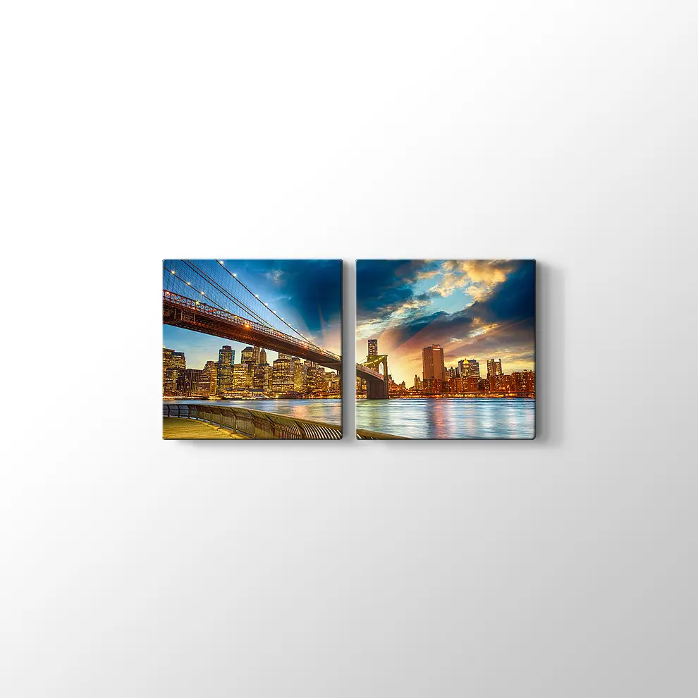 Manhattan Gün Batımı Kanvas Tablo