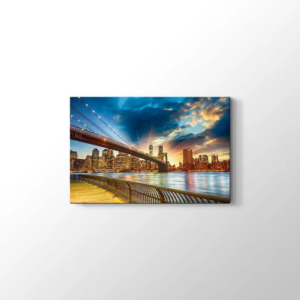 Manhattan Gün Batımı Kanvas Tablo