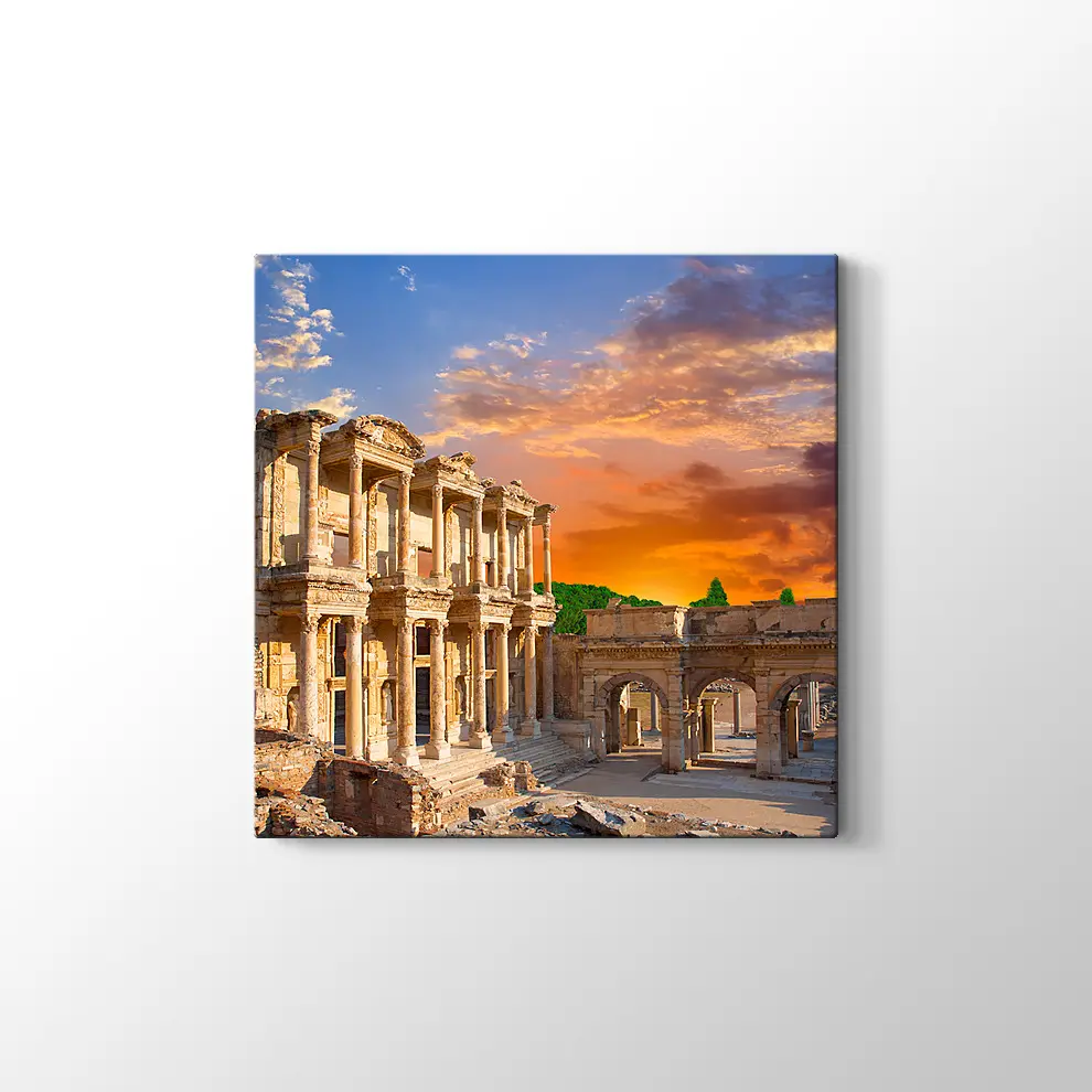 Efes Celcus Kütüphanesi Kanvas Tablo