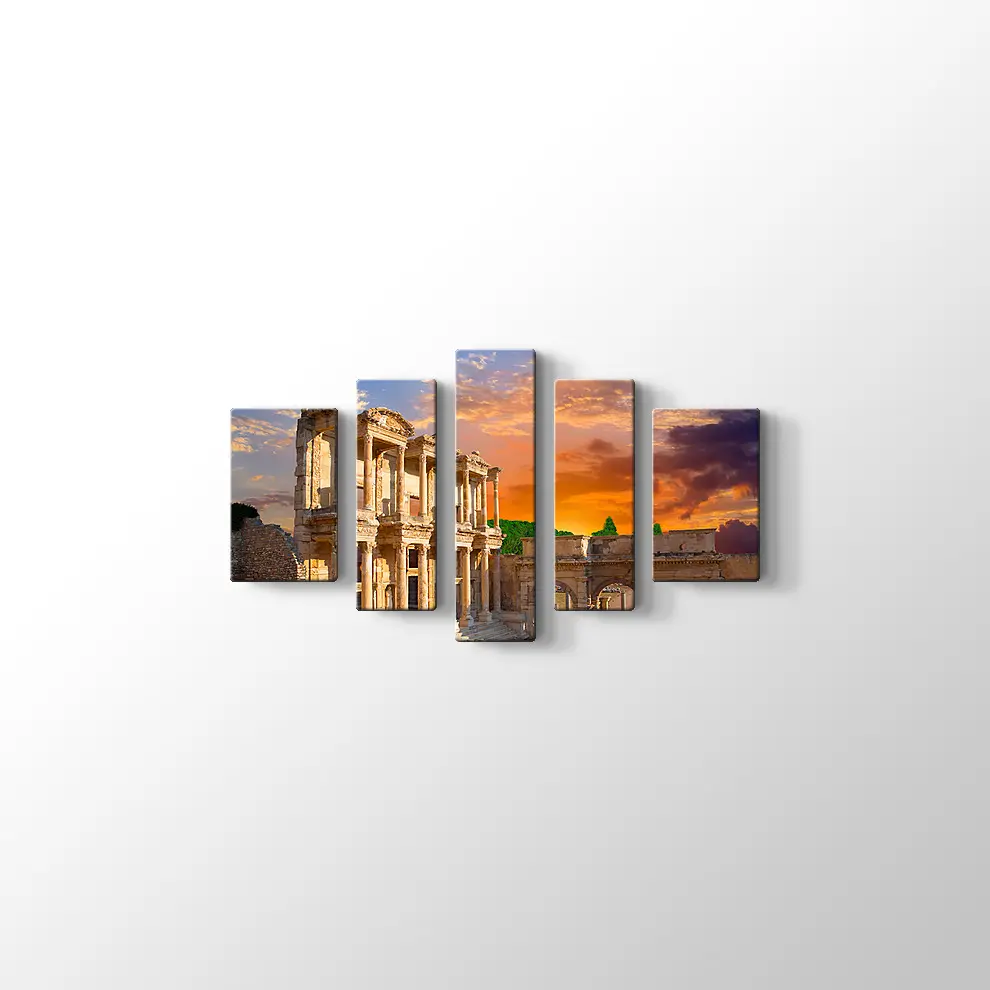 Efes Celcus Kütüphanesi Kanvas Tablo