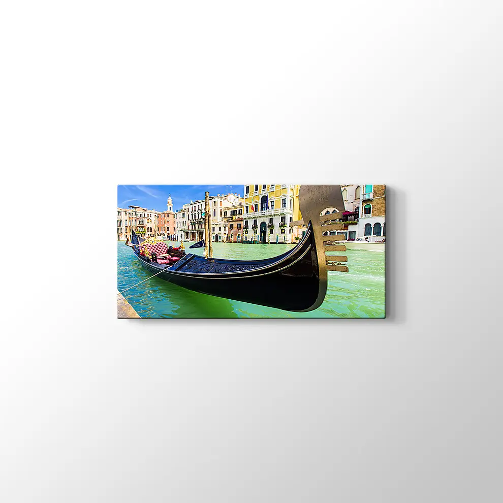 Venedik Gondol Kanvas Tablo