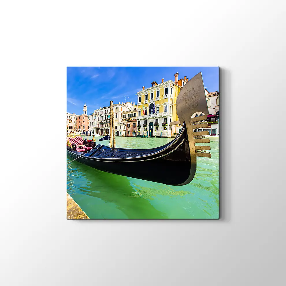 Venedik Gondol Kanvas Tablo