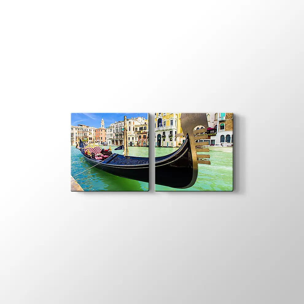 Venedik Gondol Kanvas Tablo