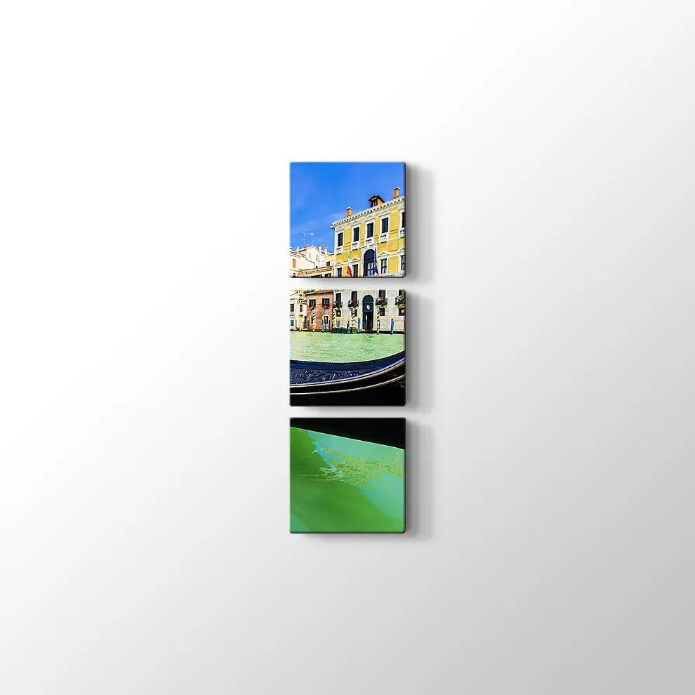 Venedik Gondol Kanvas Tablo