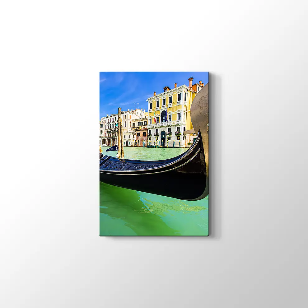 Venedik Gondol Kanvas Tablo