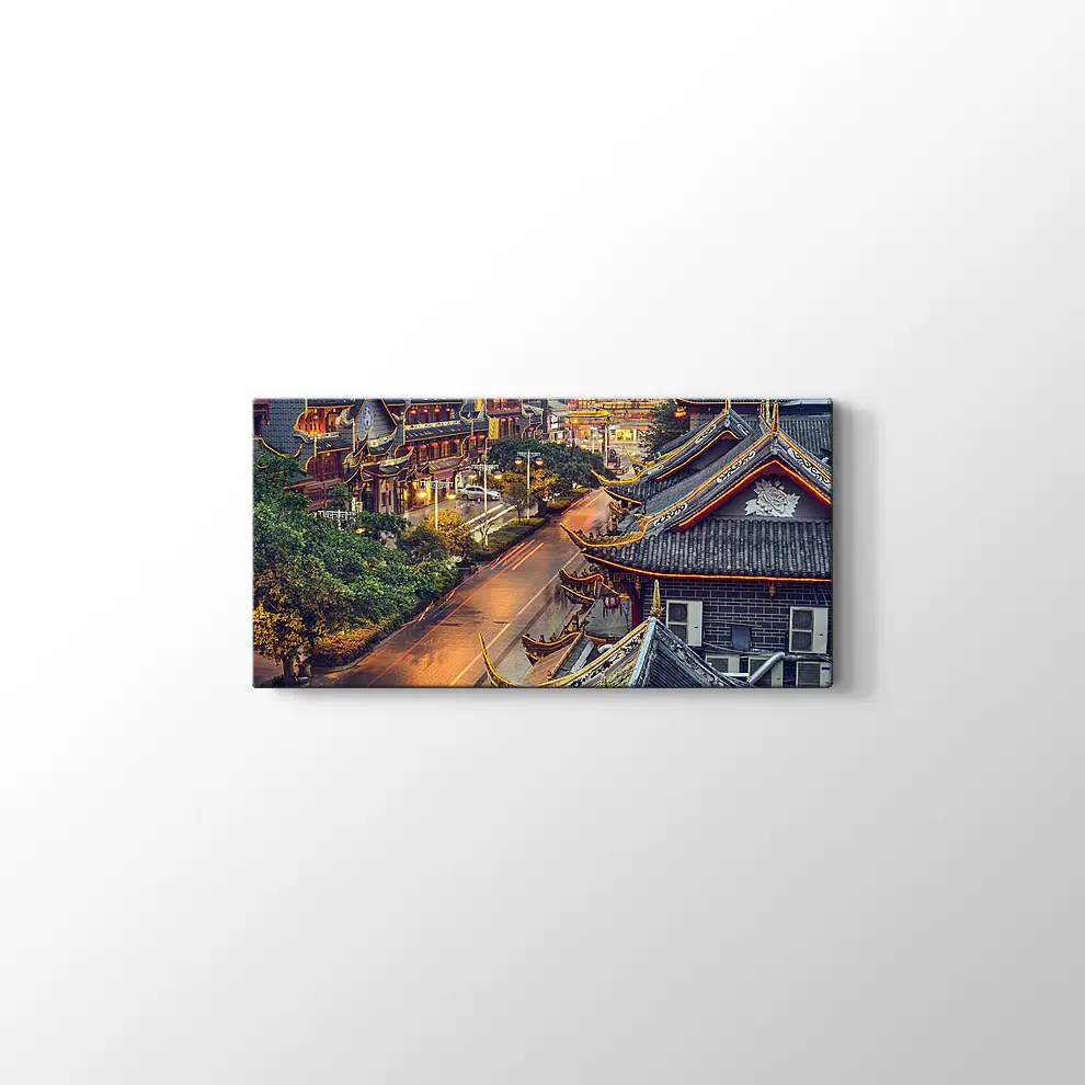 Çin l Qintai Yolu Kanvas Tablo