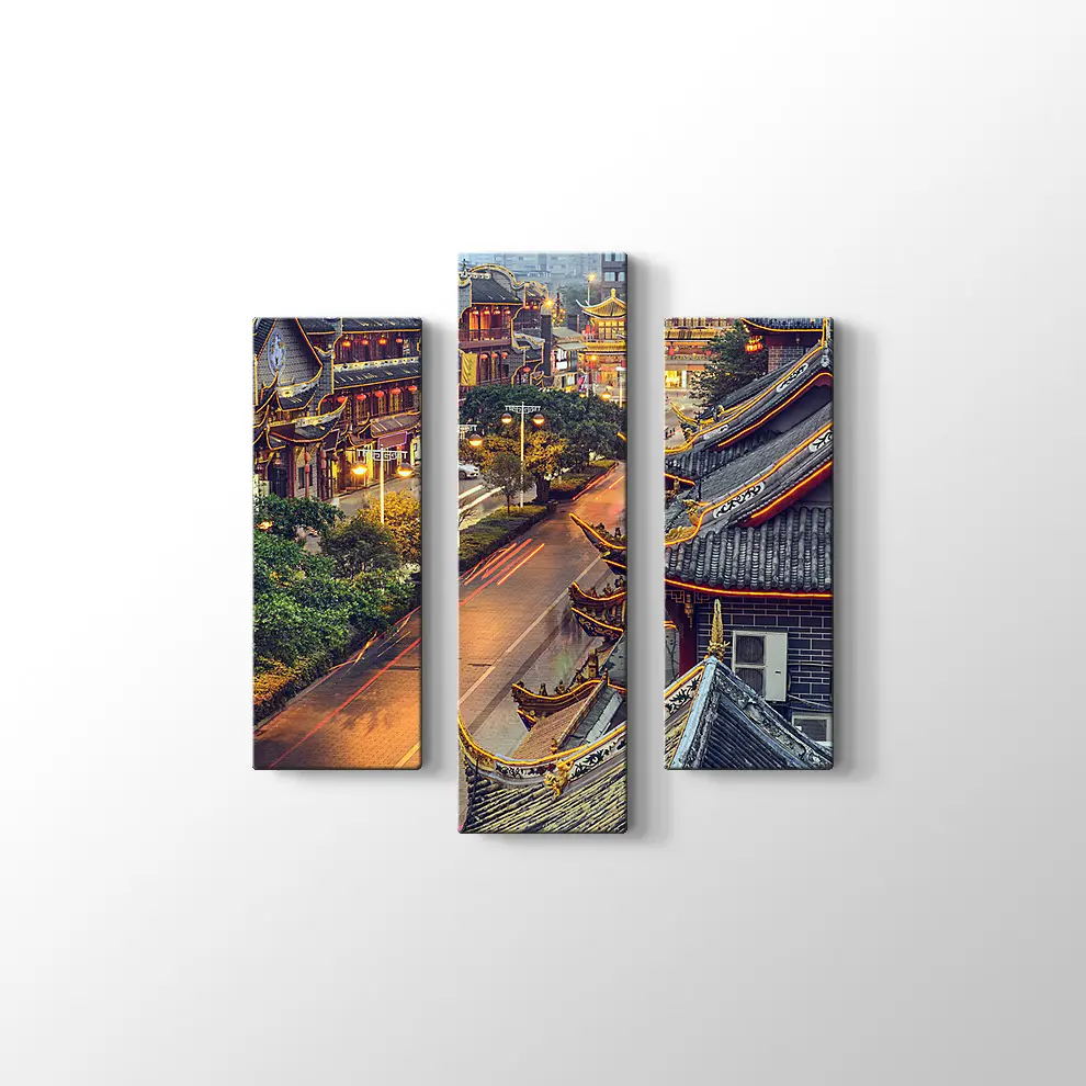 Çin l Qintai Yolu Kanvas Tablo