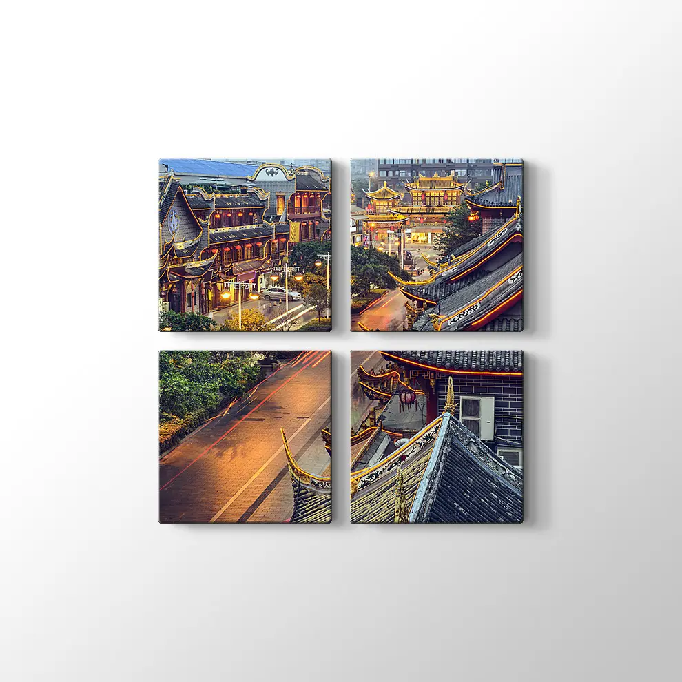 Çin l Qintai Yolu Kanvas Tablo
