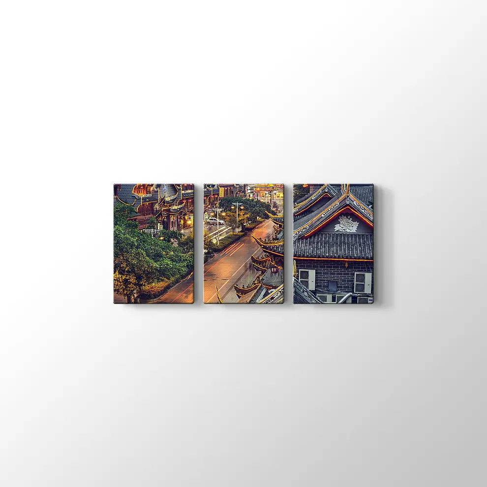 Çin l Qintai Yolu Kanvas Tablo