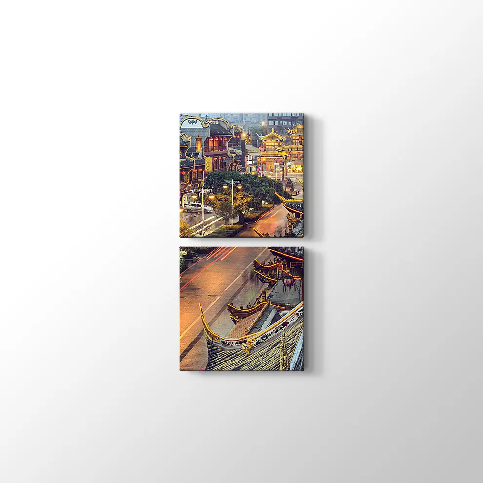 Çin l Qintai Yolu Kanvas Tablo