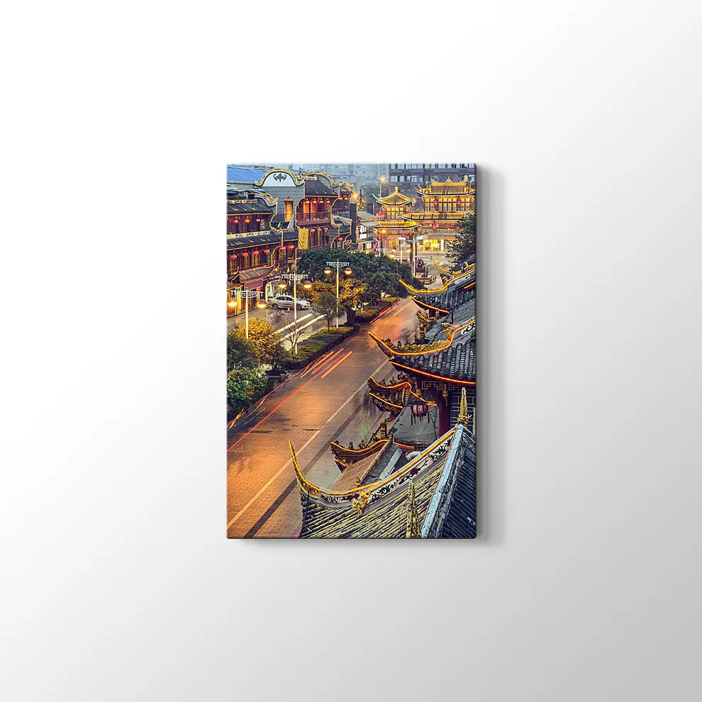 Çin l Qintai Yolu Kanvas Tablo