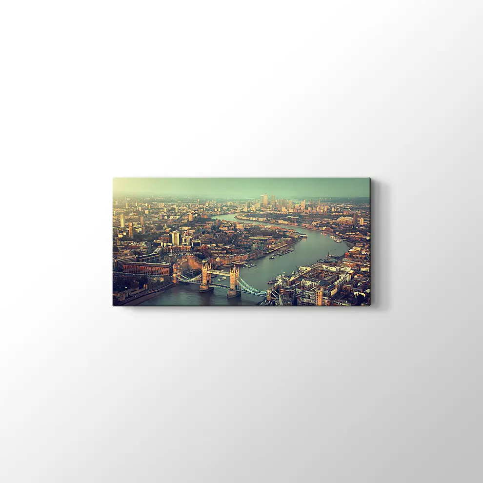 Gün Batımı Tower Bridge Kanvas Tablo