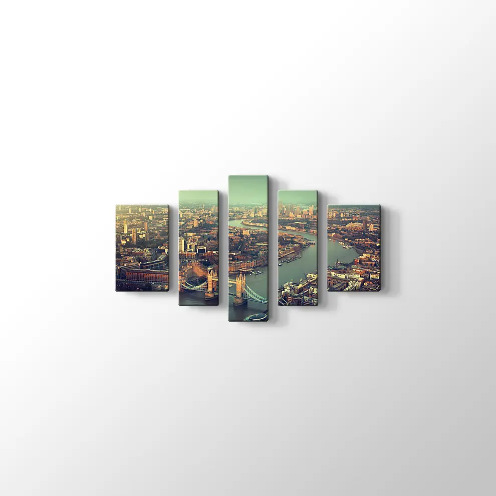 Gün Batımı Tower Bridge Kanvas Tablo