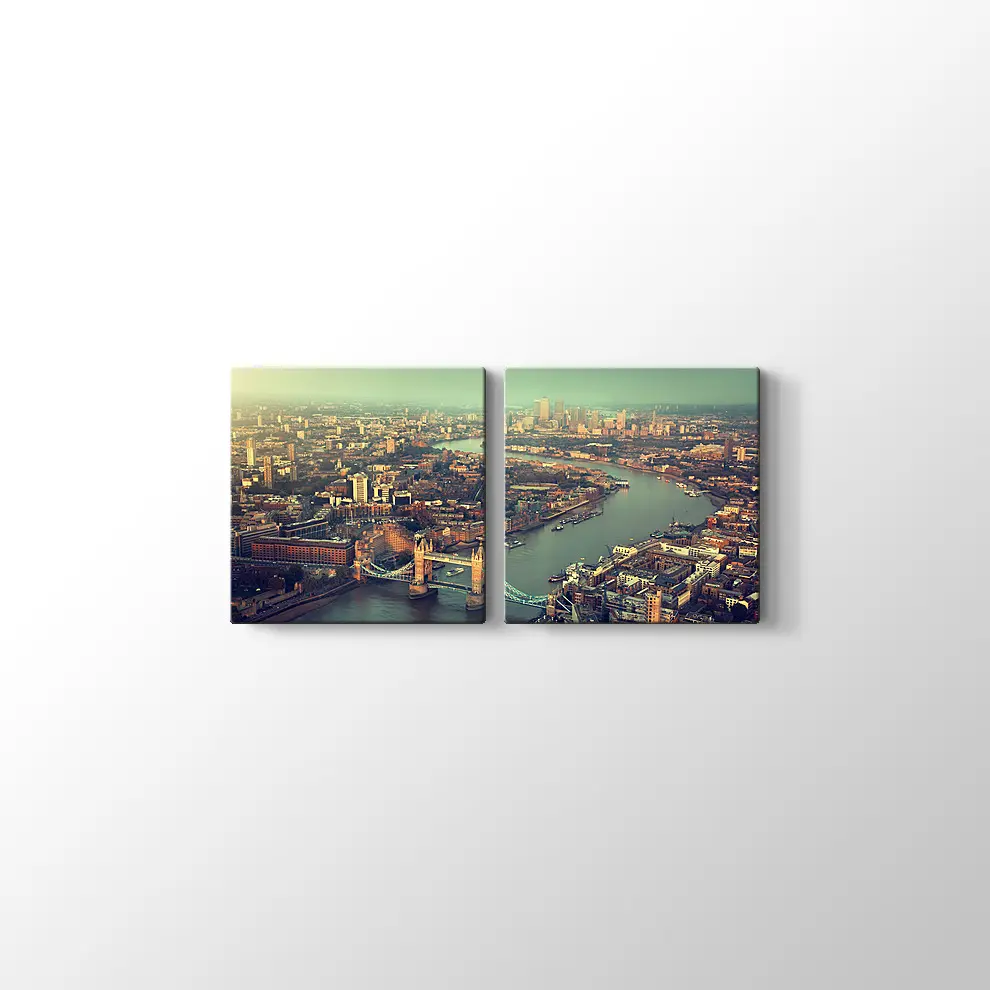 Gün Batımı Tower Bridge Kanvas Tablo