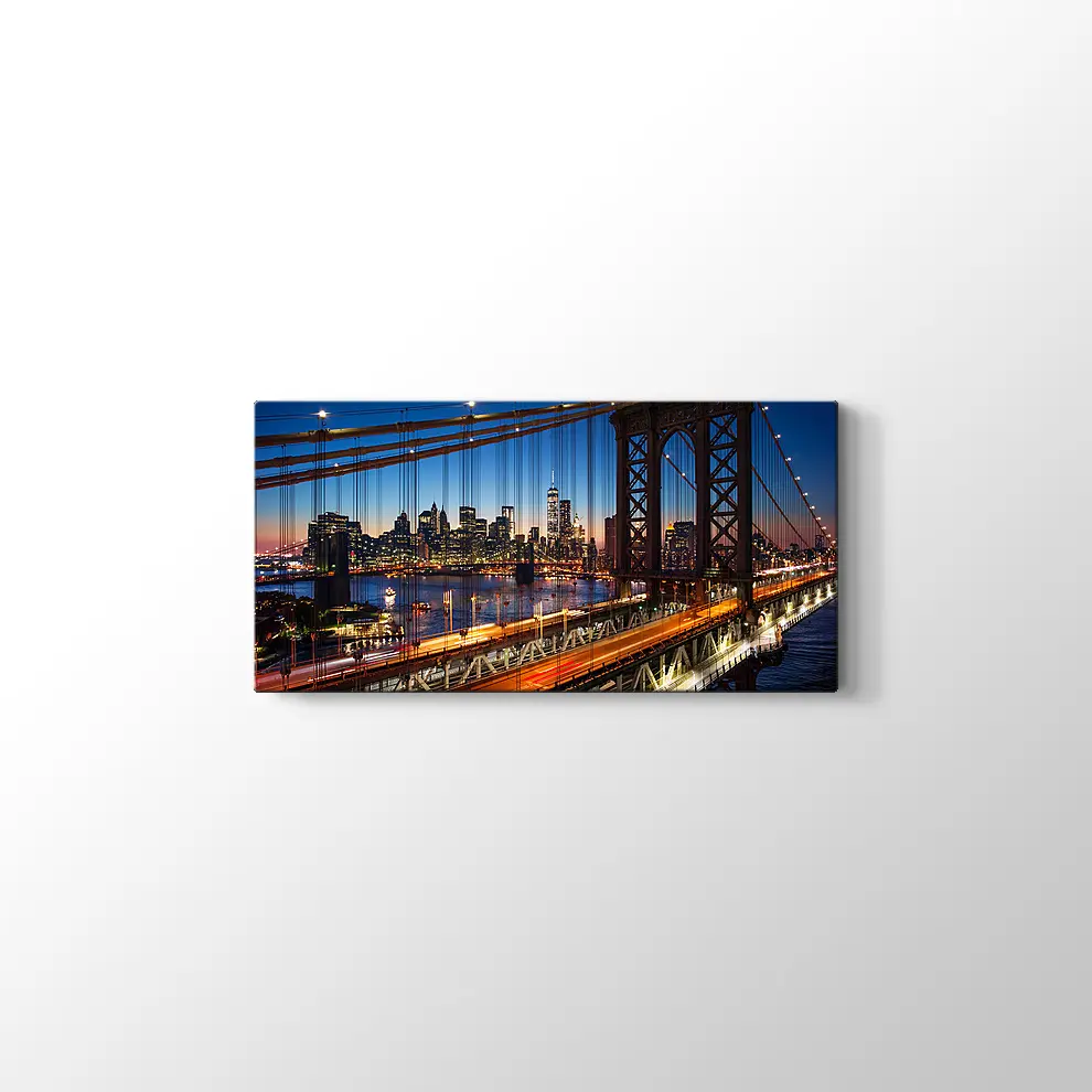 New York Brooklyn Köprüsü Kanvas Tablo