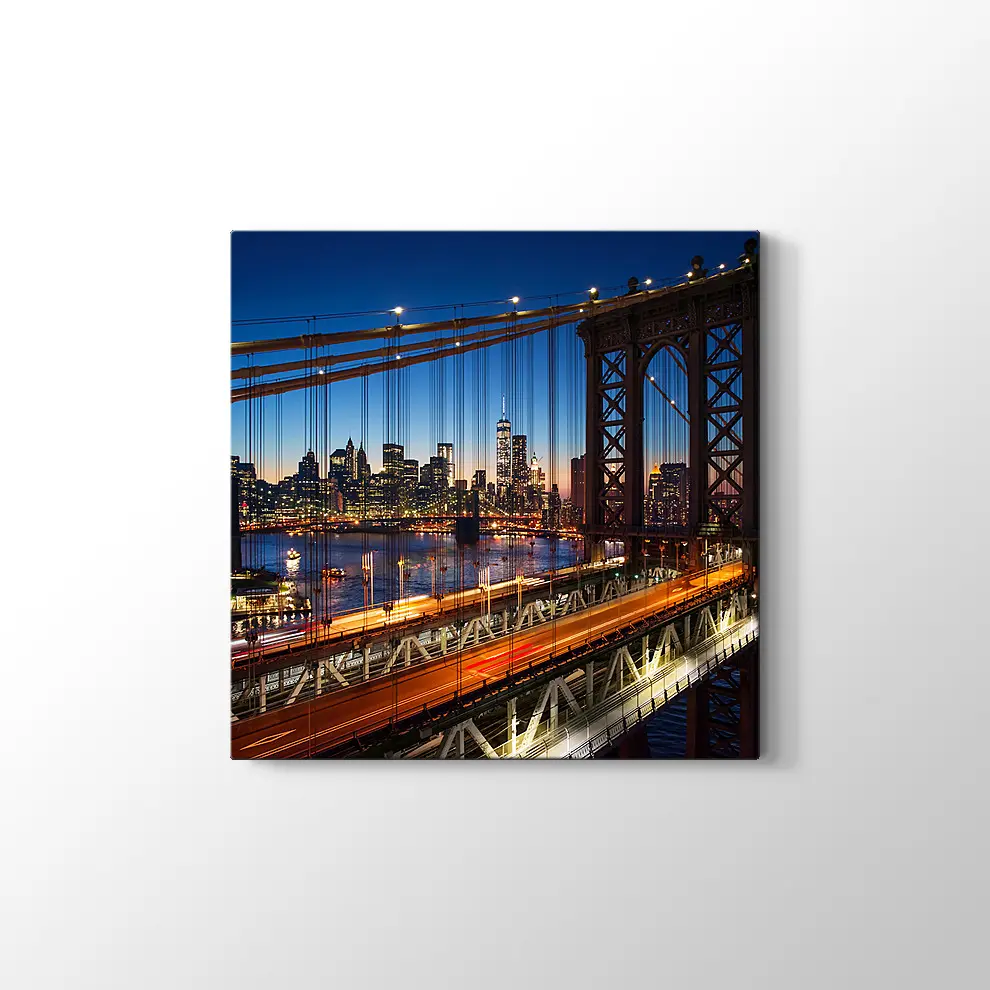 New York Brooklyn Köprüsü Kanvas Tablo
